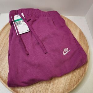 Nike Fleece Jogger Pants Women’s XL – Hot Fuchsia, Mid-Rise, Unworn